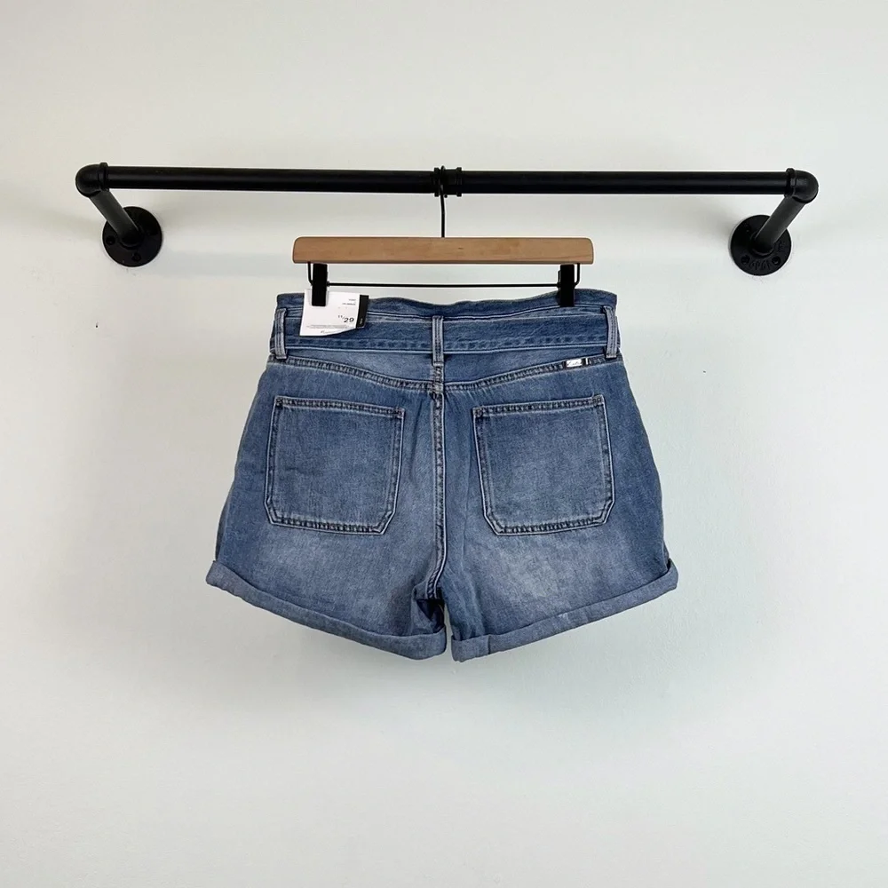 NWT KanCan Paperbag High Waisted Tie Belt Jean Shorts